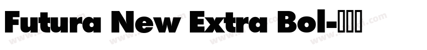 Futura New Extra Bol字体转换